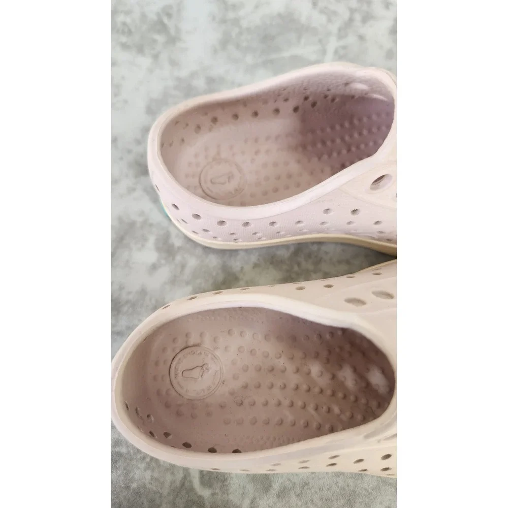 Native Jefferson Shoes Kids Toddler Size C-5 Pink Slip On Perforated Water Beach
